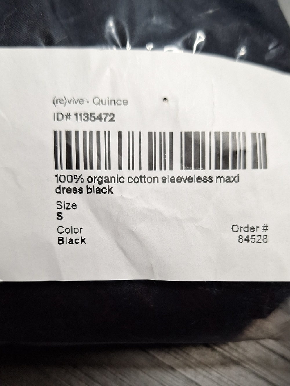 Quince 100% Organic Cotton Sleeveless Maxi Dress Black S NWT - Picture 4 of 4